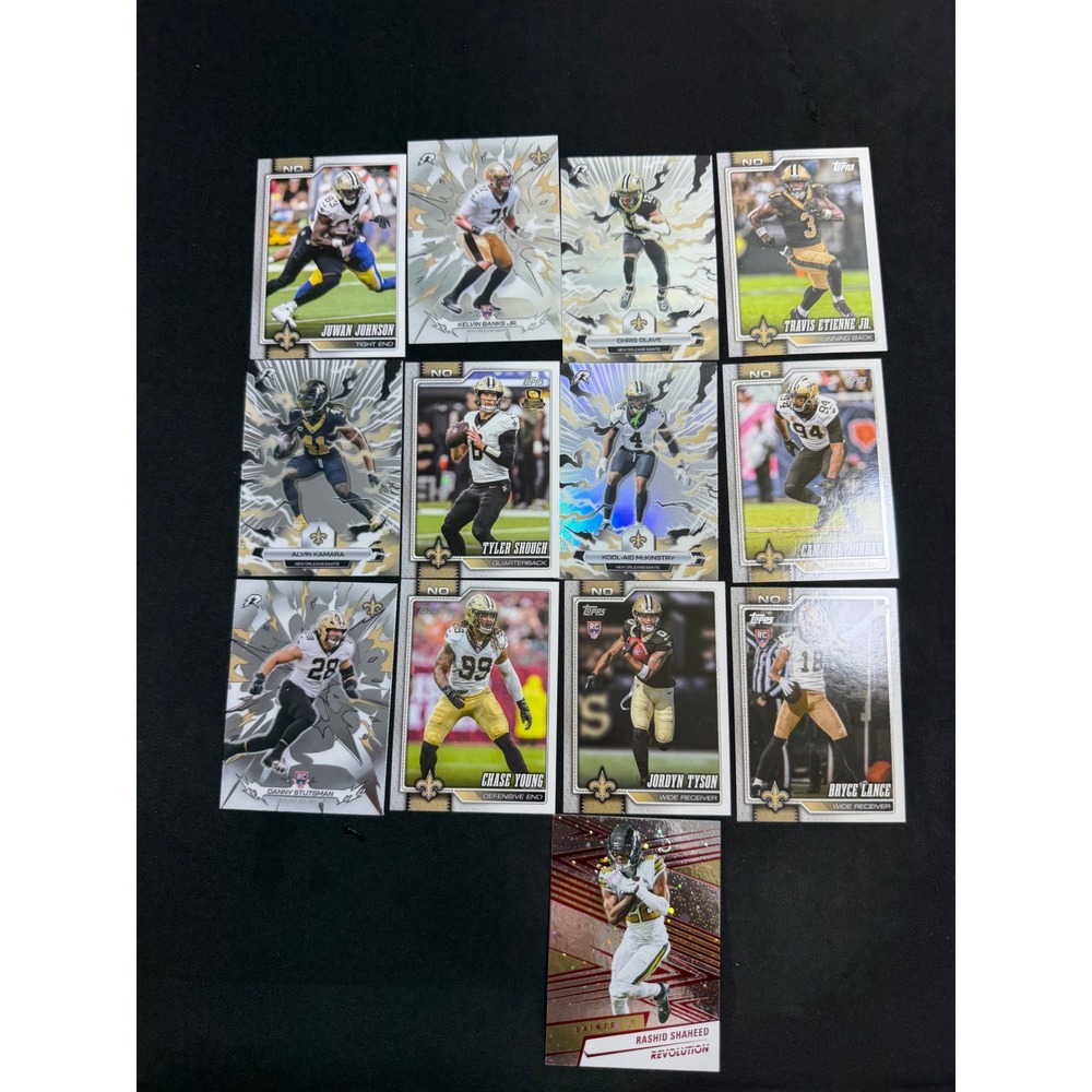 Topps Panini New Orleans Saints Card Lot 13ct Multi Excellent Rookie Inserts